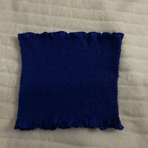 blue tube top